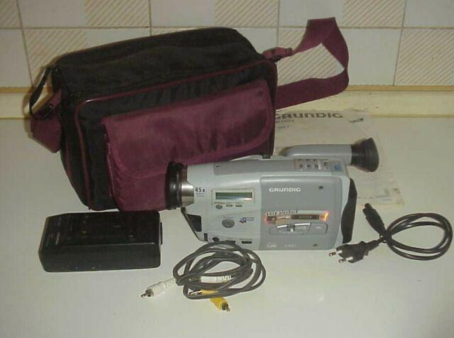 Grundig lc 900c videocamera telecamera vhs-c vhs c + set Grundig lc 900c videocamera telecamera vhs-c vhs c + set