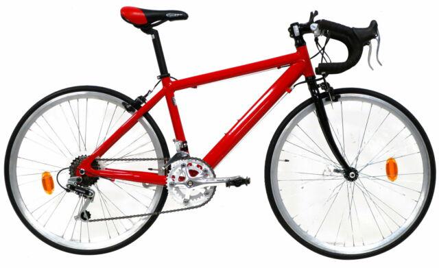 Bicicletta Ibrida Da Uomo 24" 14v Denver Bike Corsa Rossa