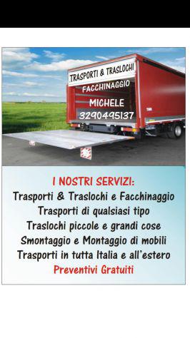 Trasporti &amp; traslochi e facchinaggio