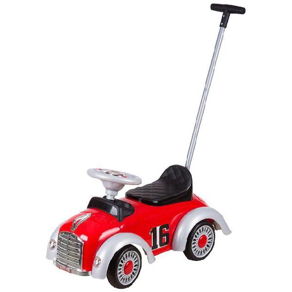 Macchina vintage a spinta per bambini primi passi rossa Macchina vintage a spinta per bambini primi passi rossa