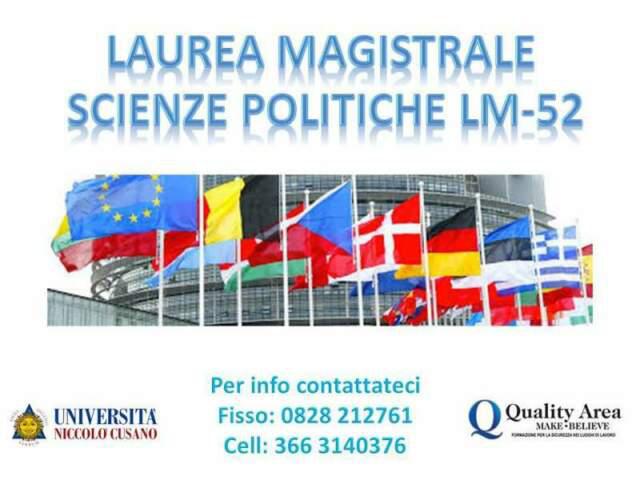 Laurea magistrale in relazioni internazionali (lm-52)