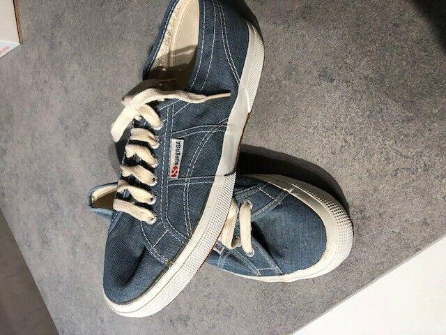 Scarpe Superga originali nuove mai usate n. 40 tela jeans