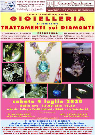 Corso gioielleria - roma 4 luglio 2020 trattamenti sui Corso gioielleria - roma 4 luglio 2020 trattamenti sui