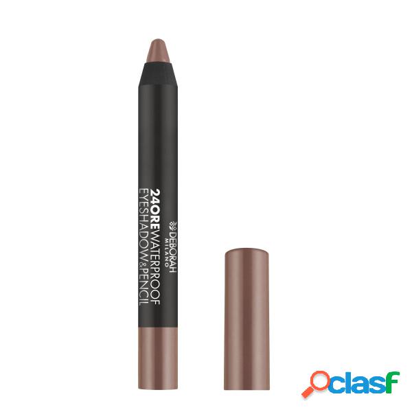 DEBORAH 24Ore Wateproof Eyeshadow & Pencil - 04 Metal Taupe