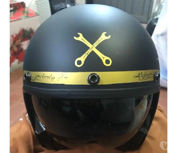 Nuovo casco moto jet custom scorpion exo