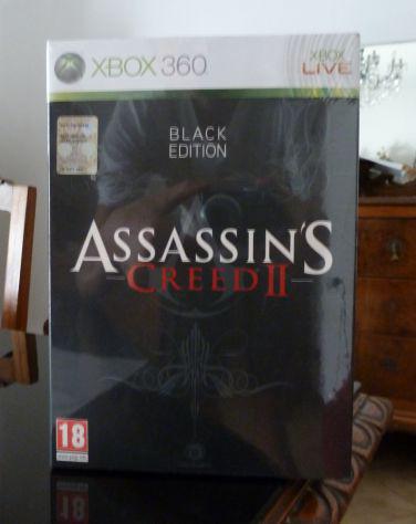 Assassin&#39;s creed 2 ii black edition xbox 360 nuovo