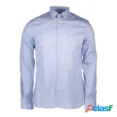 Guess MARCIANO CAMICIA MANICHE LUNGHE AZZURRO Uomo