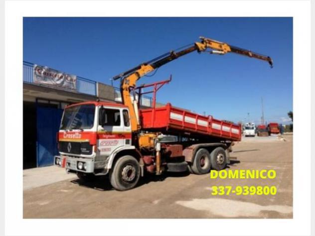 Camion renault ribaltabile + gru pm Camion renault ribaltabile + gru pm
