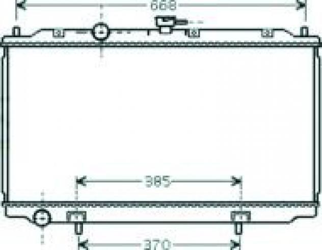 Radiatore acqua per nissan almera n16 dal 2000 al 2002