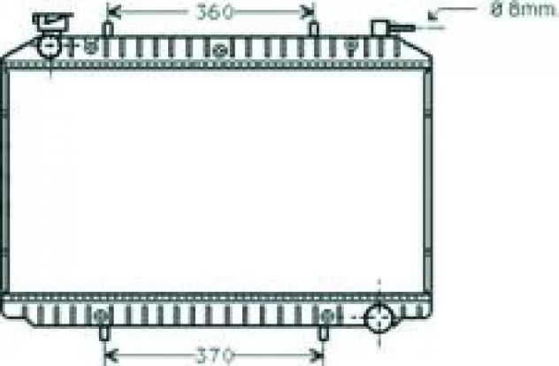 Radiatore acqua per nissan serena c23 dal 1992 al 2003