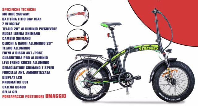 Fat bike pieghevole ebike 250w nuovo