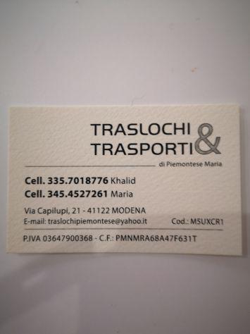 Traslochi e trasporti facchinaggio noleggio montacarichi