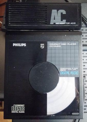 Philips CD-10 MarkII portable cd player con alimentatore