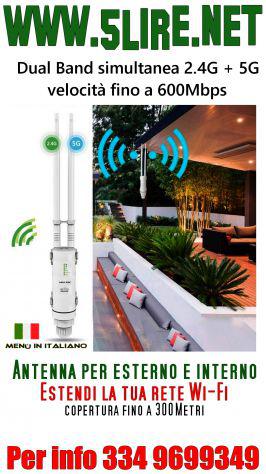 Amplificatore segnale wifi da esterno 2.4g + 5g