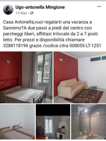 Casa vacanza antonella a sanremo Casa vacanza antonella a sanremo