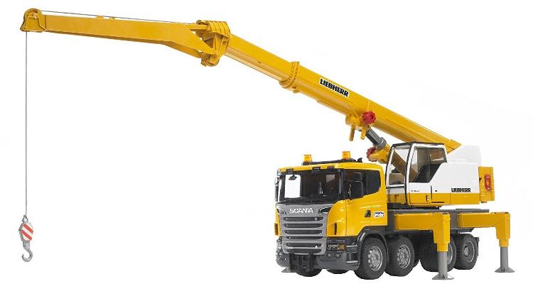 Camion Modellino Scania R Serie S Gru Liebherr con Luci e