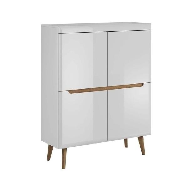 Mobile contenitore alia gihome ® 4 ante bianco lucido Mobile contenitore alia gihome ® 4 ante bianco lucido