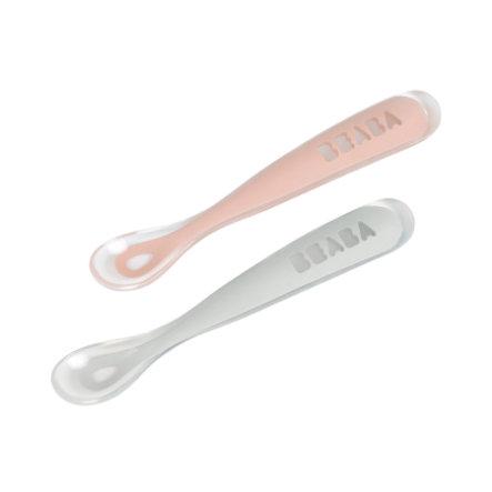 Beaba set di 2 cucchiai per bambini in silicone con scatola Beaba set di 2 cucchiai per bambini in silicone con scatola