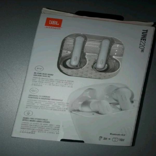 Auricolari jbl tune 220 tws wireless on-ear bluetooth v5.0