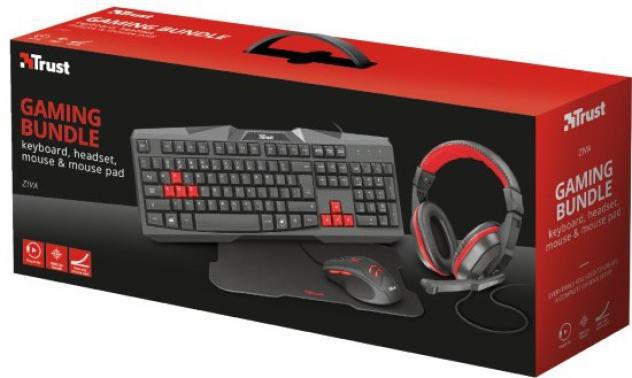 Kit gaming 'trust ziva gxt 788' 4-in-1 nuovo Kit gaming 'trust ziva gxt 788' 4-in-1 nuovo