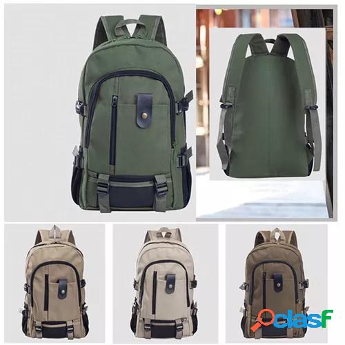 Men's Backpack Fashion Casual Backpack Travel Canvas Backpack Large Capacity Student Bag