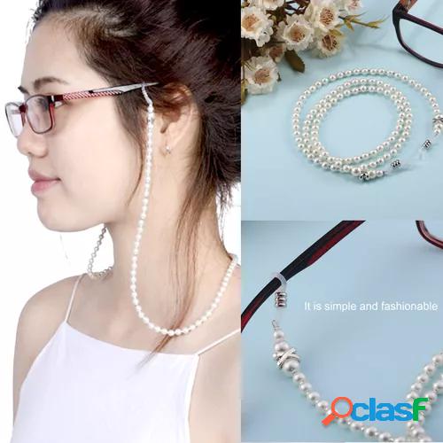 White Pearl Anti-shedding Glasses Chain Fashion Jewelry