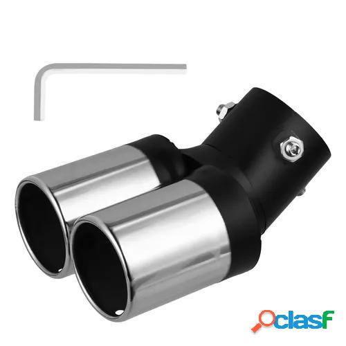 1 pc stainless steel practical durable portable tailpipe muffler for vehicle automobile car