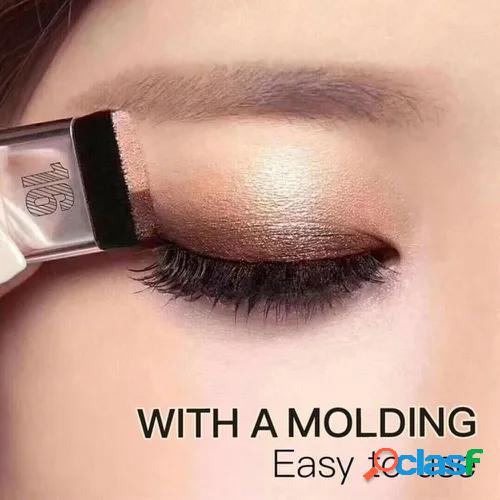 Women 3 seconds eyeshadow quick makeup double color gradation eye shadow easy to use long lasting waterproof eyeshadow palette shine cosmetic tools Women 3 seconds eyeshadow quick makeup double color gradation eye shadow easy to use long lasting waterproof eyeshadow palette shine cosmetic tools