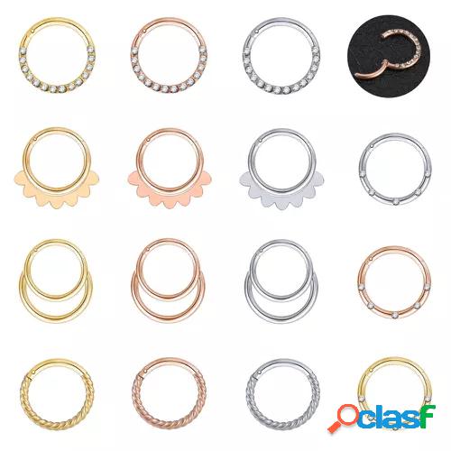 1pc stainless steel nose rings stud septum tragus cartilage daith piercings earrings helix conch piercings body jewelry