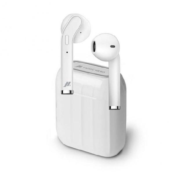 Auricolari bluetooth sbs music hero 300 mah bianco