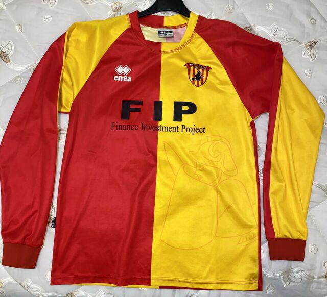 Maglia benevento calcio n4 match worn 2007/08 promozione in