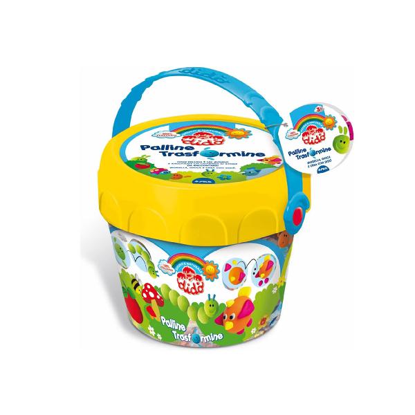 Pasta modellabile colorata didò palline trasformine - fila Pasta modellabile colorata didò palline trasformine - fila