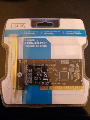 Scheda pci con 1 porta parallela e 2 porte seriali 9 poli