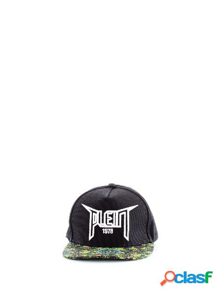 Philipp plein bl00cmpp094 cappello baseball con ricamo frontale e visiera stampata Philipp plein bl00cmpp094 cappello baseball con ricamo frontale e visiera stampata