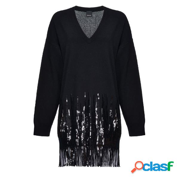 Abito tennis nero paillettes pinko Abito tennis nero paillettes pinko
