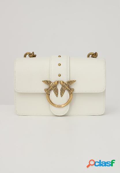 Pinko borsa pinko love mini icon simply avorio da donna con tracolla fissa Pinko borsa pinko love mini icon simply avorio da donna con tracolla fissa