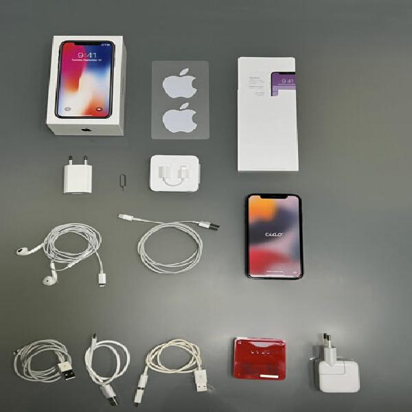 Apple iphone x nero 256gb funzionante + accessori