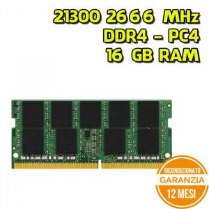 Banco di ram da 16gb ddr4 2666mhz sodimm 2666 - pc4-21300 Banco di ram da 16gb ddr4 2666mhz sodimm 2666 - pc4-21300