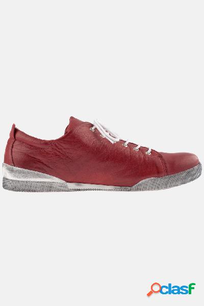 Sneaker di pelle, cucitura decorativa, larghezza h, donna, beige, taglia: 42, cuoio/cotone, ulla popken Sneaker di pelle, cucitura decorativa, larghezza h, donna, beige, taglia: 42, cuoio/cotone, ulla popken