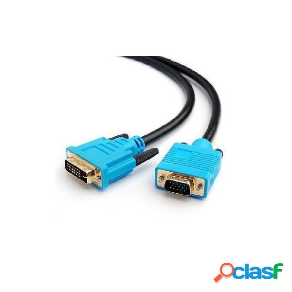 1,5 MT CAVO CAVETTO VGA to DVI CONVERTITORE ADATTATORE da DVI a VGA da VGA a DVI