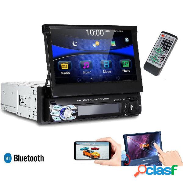 Autoradio 1 din schermo a scomparsa 7&#39; stereo auto touch bluetooth gps usb sd