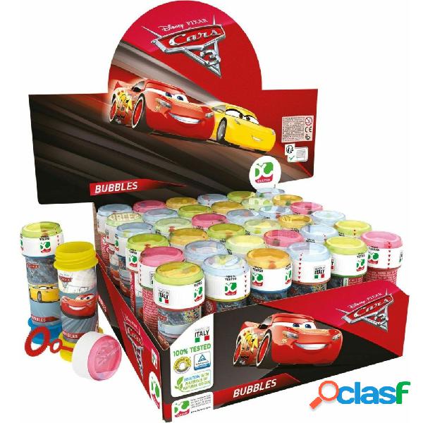 BOLLE DI SAPONE CARS CONFEZIONE 36 PZ FLACONE 60 ML GADGET PARTY