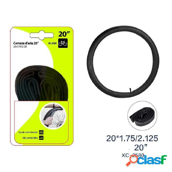 CAMERA D'ARIA 20' PER PNEUMATICI RUOTE BICI BICICLETTA BIKE 20x1.75/2.125 XC2580