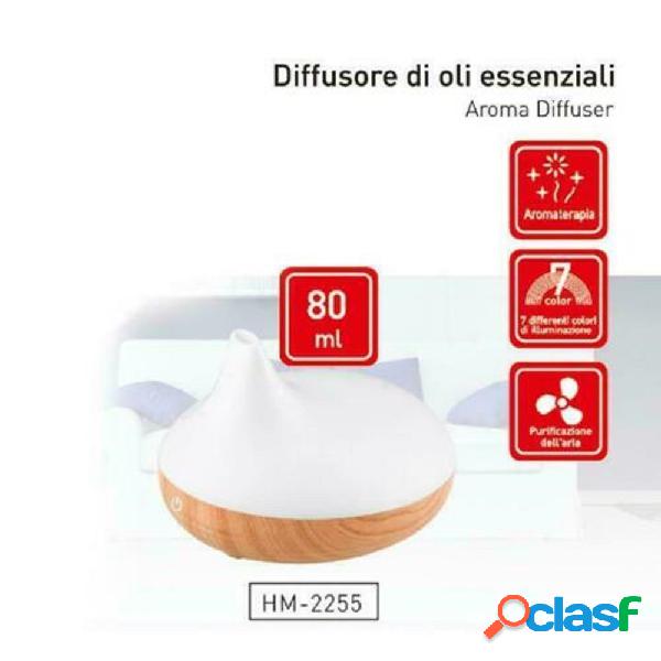 Diffusore di aromi oli essenziali 80ml a ultrasuoni aromaterapia usb profumatore