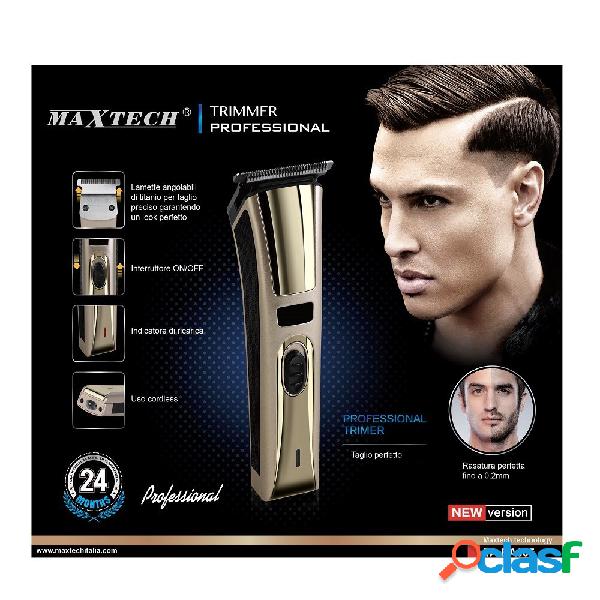 Tagliabarba rasoio fino a 0,2mm trimmer professionale maxtech uomo new version ta-ba005