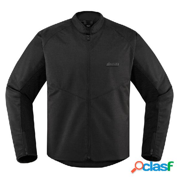Giacca moto icon hooligan perforated nero Giacca moto icon hooligan perforated nero