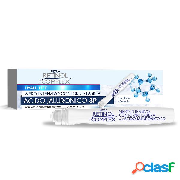 Siero intensivo labbra acido jaluronico 10ml rimpolpante ed anti rughe per il contorno labbra