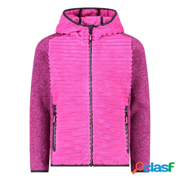 Giacca cmp fix hood (colore: purple fluo, taglia: 3y)