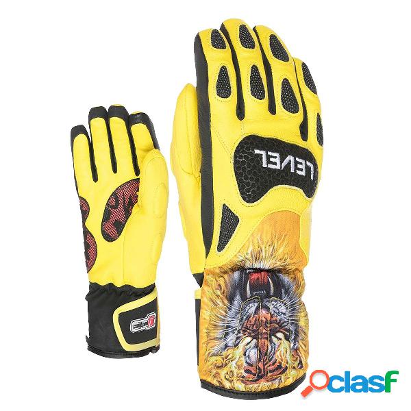 Guanti sci level sq cf da bambino (colore: goldenrod, taglia: 7j)