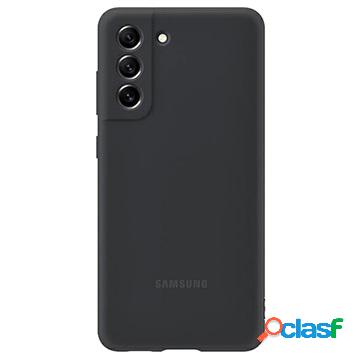 Cover in silicone Samsung Galaxy S21 FE 5G EF-PG990TBEGWW (scatola aperta - eccellente) - grigio scuro